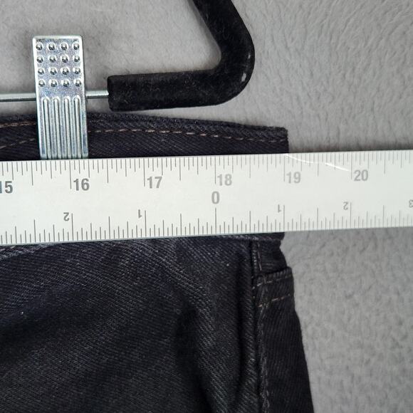 Levi's 505 Jeans Mens 38x30 Black Straight Leg Regular Fit Zip Fly Red Tab - Picture 3 of 16